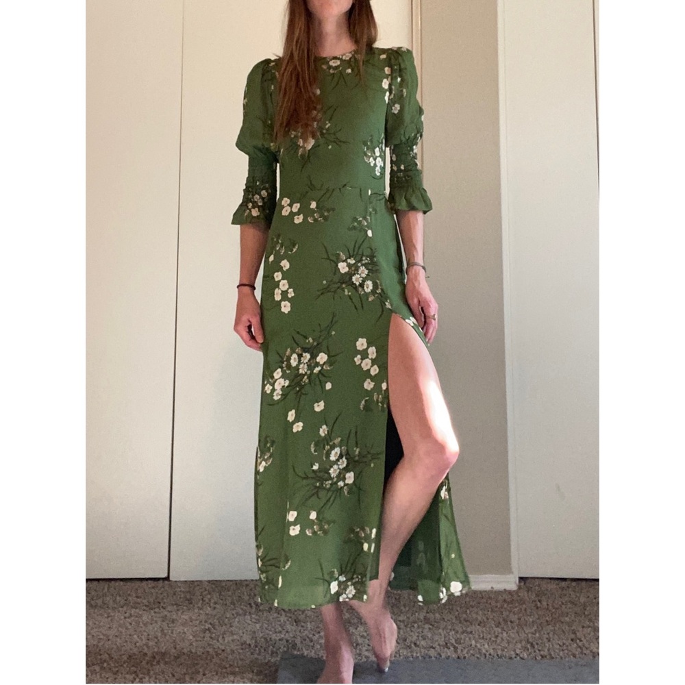 Reformation Carolena Dress 0 - Gem